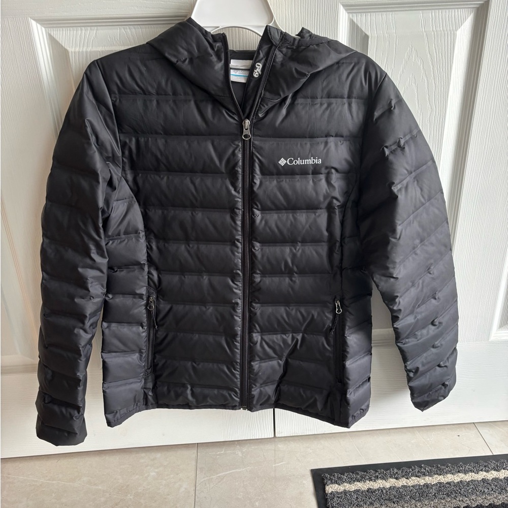 Columbia Black Quilted Hooded Puffer Jacket